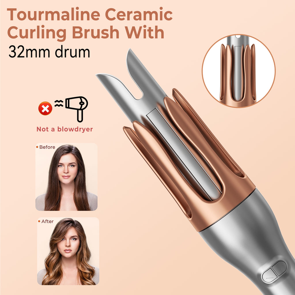 Rotating Electric Curling Iron
