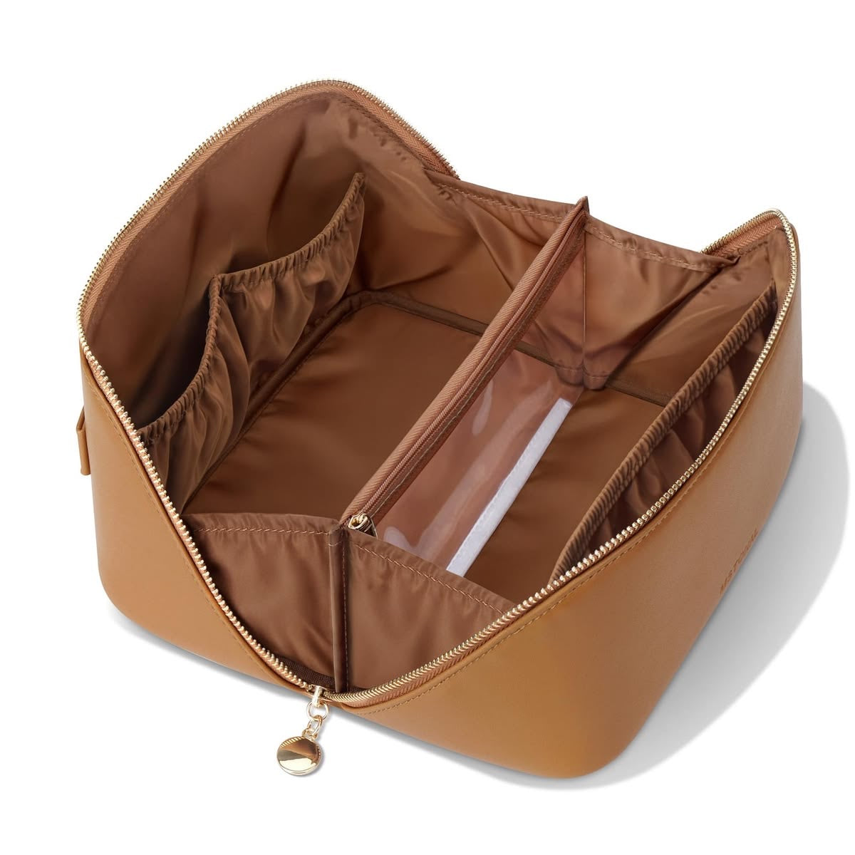 leather make up pouche